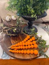 Load image into Gallery viewer, 6” Wooden Bead Carrots-set of 5