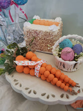 Load image into Gallery viewer, 6” Wooden Bead Carrots-set of 5