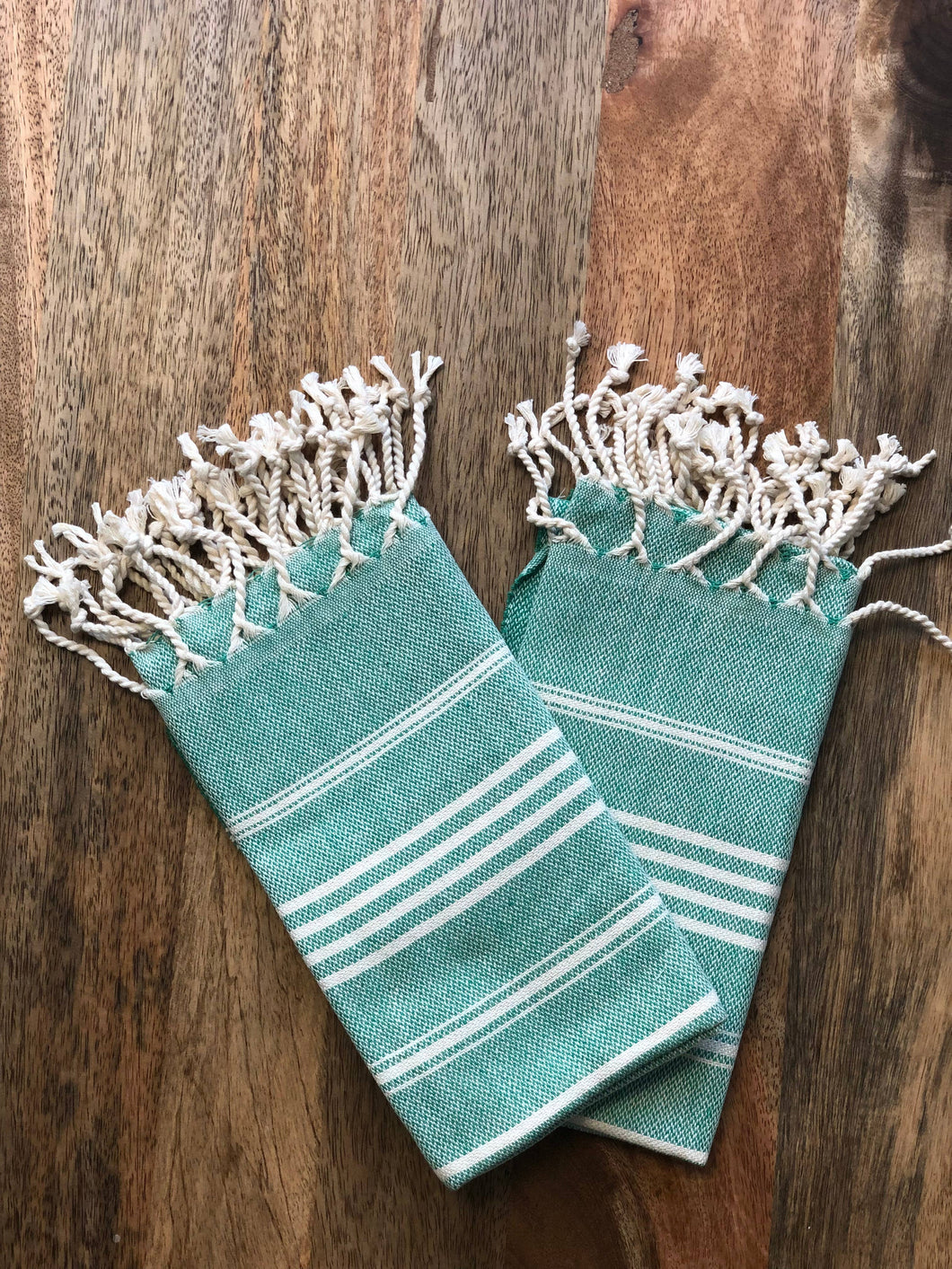 SuTurkish Cotton Kitchen green / Hand Towel 2 pack 35x18 in