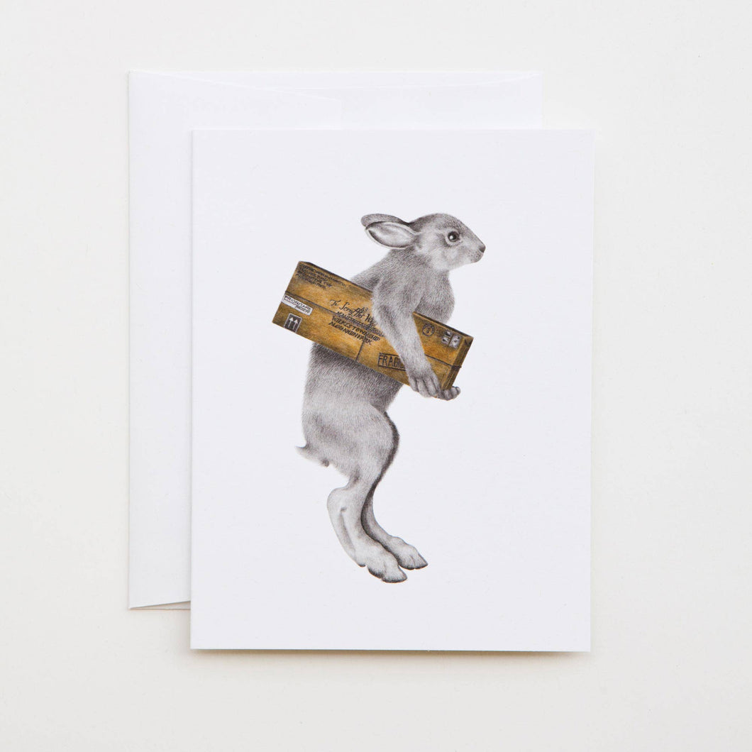Florence Williamena Snowshoe Hare Note Card