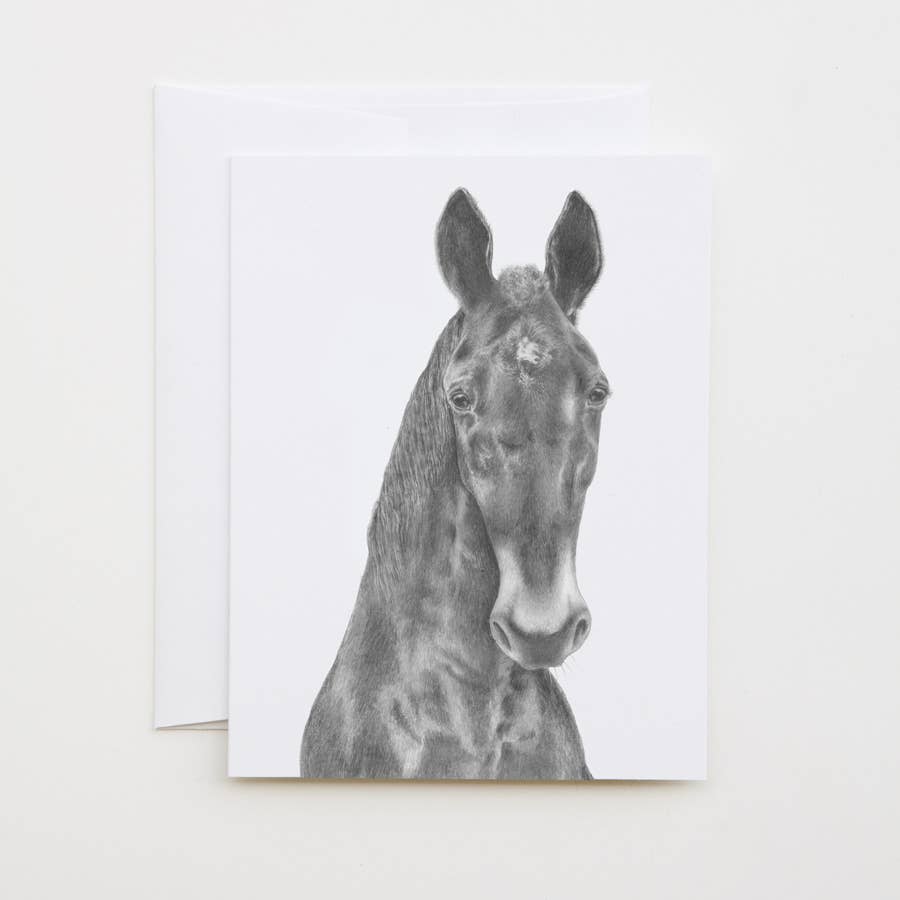 Miami Clementine Horse Cameo Note Card