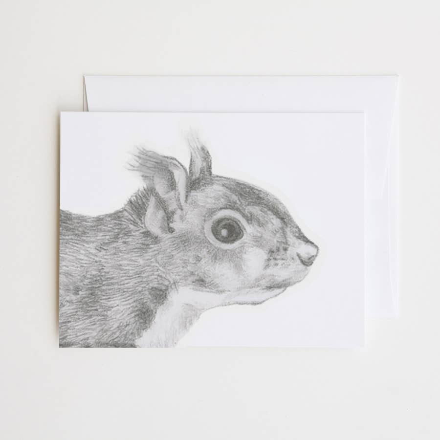 James Willoughby Red Squirrel Cameo Note Card