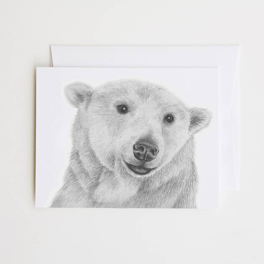 Hudson Churchill Polar Bear Cameo Note Card
