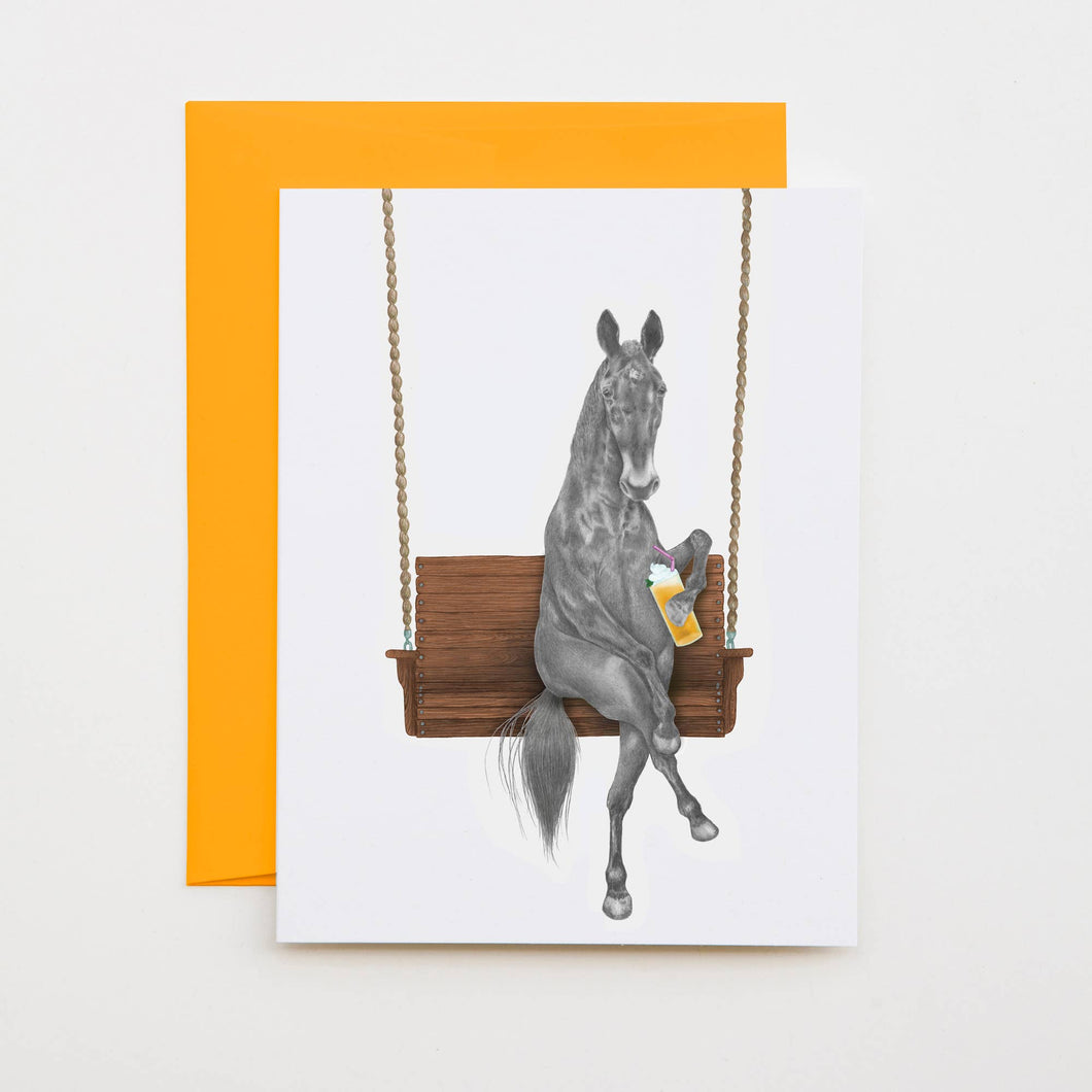 Miami Clementine Horse Note Card