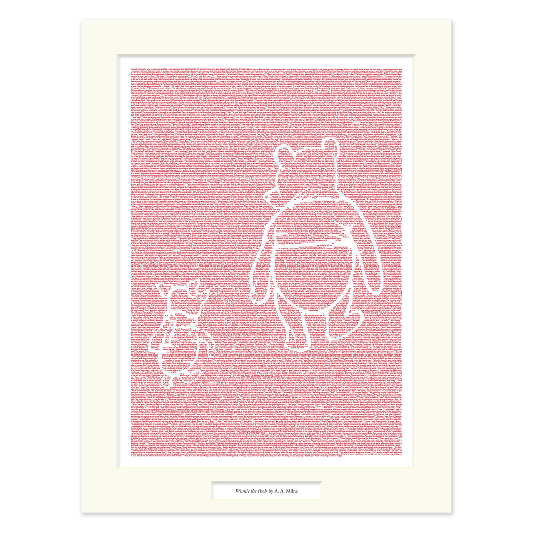 Winnie the Pooh Matted Print