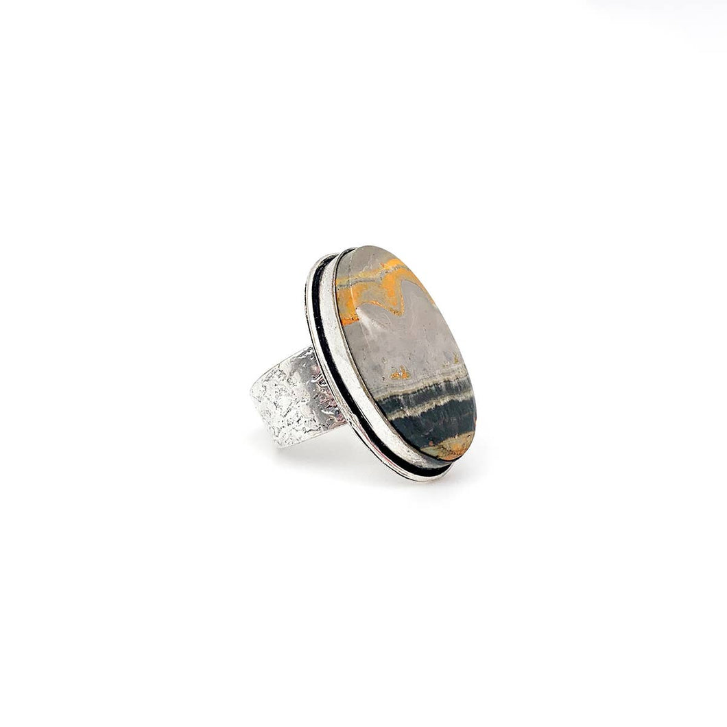 Kashi Semiprecious Stone Ring - Bumblebee Jasper