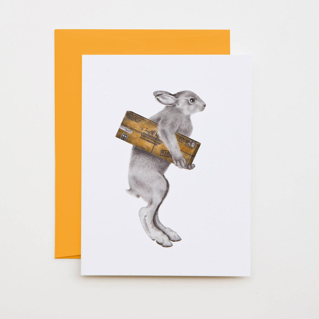 Florence Williamena Snowshoe Hare Note Card