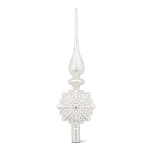Load image into Gallery viewer, Silver Snowflake Tree Topper-13&quot;H
