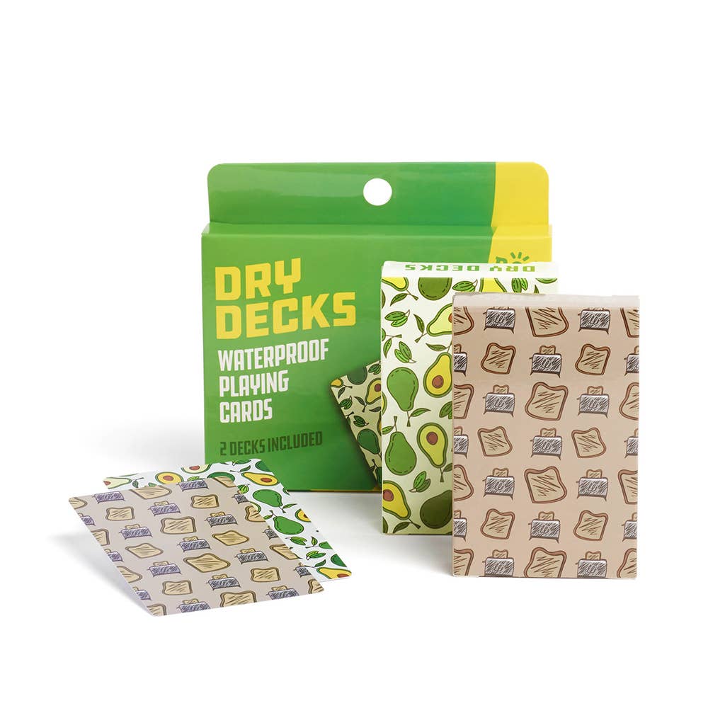 Avocado Dry Decks | Waterproof Playing Cards Avocado Toast