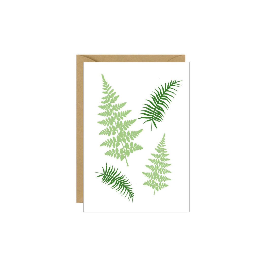 Fern Leaves Enclosure Card: 2.5