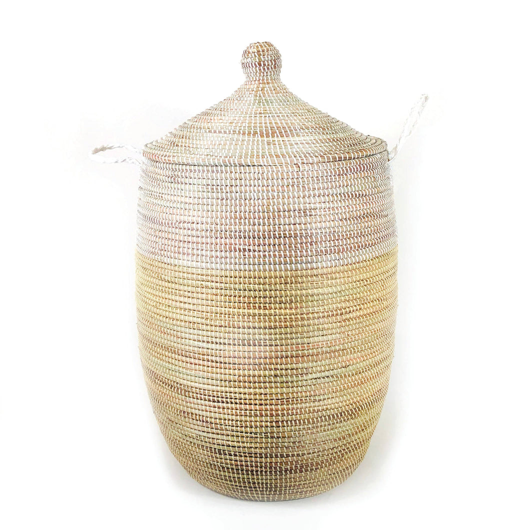 Senegalese Hamper - Two Tone Natural and White