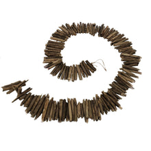 Load image into Gallery viewer, 60” Stacked Driftwood Garland-Dark Natural
