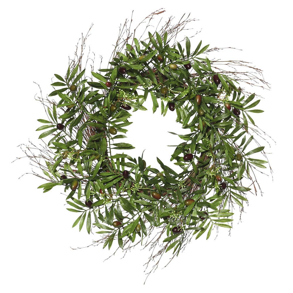 Green Olive Leaf PEACE Wreath.